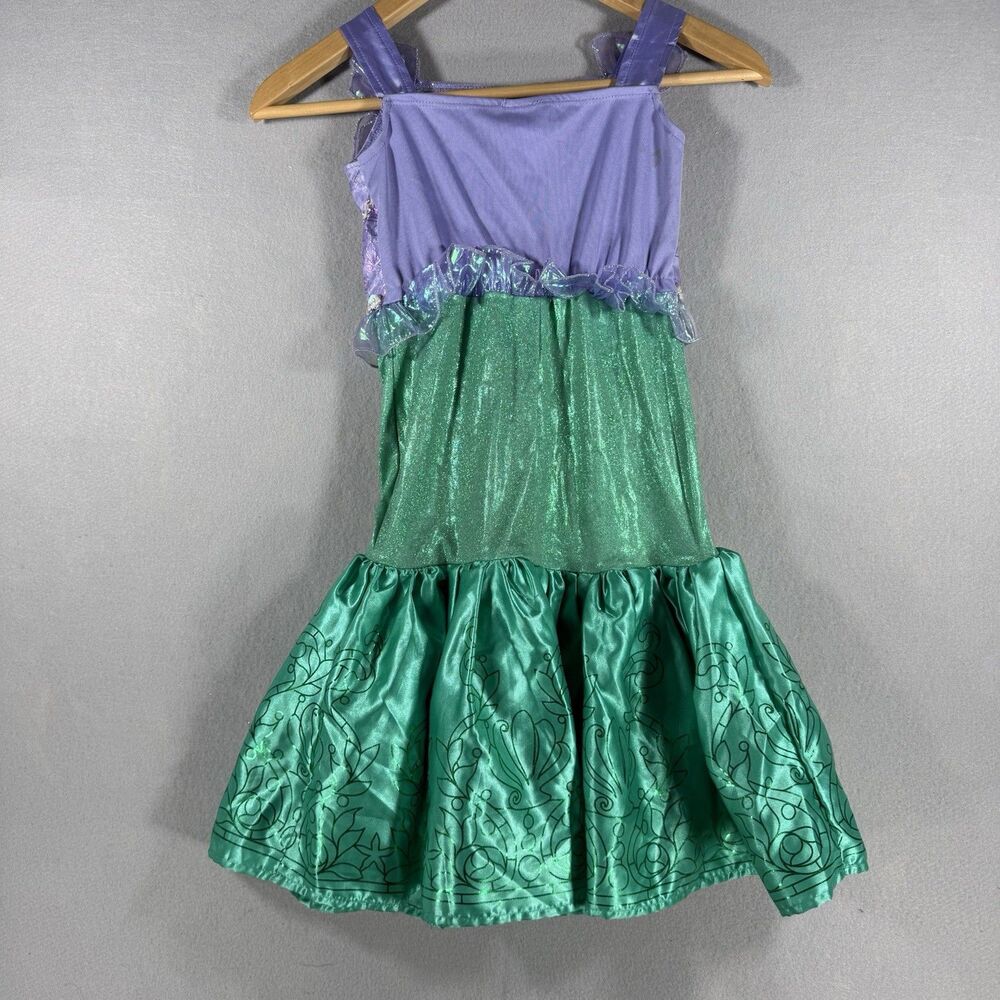 Disney Princess Ariel Little Mermaid Girls Costume Dress Size 3T-4T Halloween - Picture 4 of 9